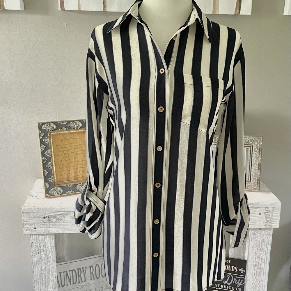 Michael Kors XS Angie Button Down Blouse